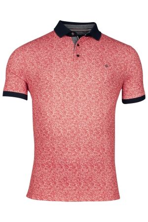 Baileys Polo Batik-Circle-Dots 92%PES/8%EA 33 Coral 33 Coral