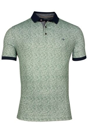 Baileys Polo Batik-Circle-Dots 92%PES/8%EA 74 Olive Green 74 Olive Green