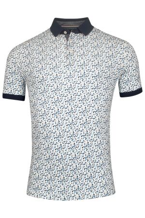 Baileys Polo Pique Mosaic 95%CO/5%EA 62 Pastel Blue 62 Pastel Blue