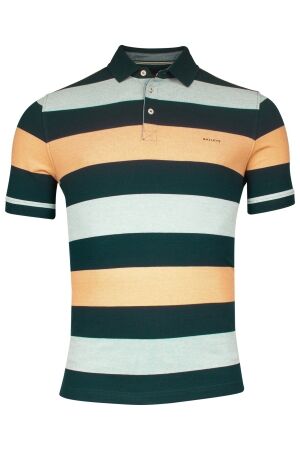 Baileys Polo 2-tone Pique y/d stripes 100%Co 97 Sky Blue 97 Sky Blue