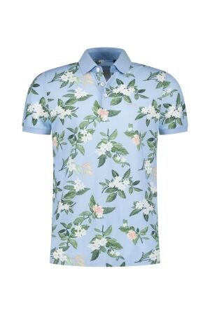 NZA New Zealand Auckland Ismael Polo 100% Cotton 1675 Pastel Blue 1675 Pastel Blue