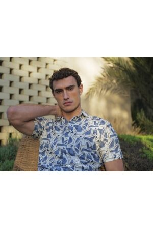 Giordano Formentini Polo Print Pique Co/Pl 80/20% 60 Navy 60 Navy