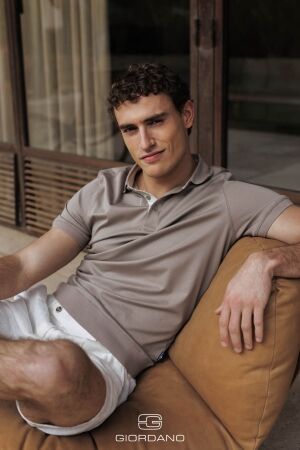 Giordano Bolzano Polo Liquid Cotton - Supima 100%Co 81 OYSTER GREY 81 OYSTER GREY