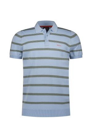 NZA New Zealand Auckland POLO SHORT SLEEVE 62/38% Viscose/Poly 2665 SKY BLUE MELANGE 2665 SKY BLUE MELANGE