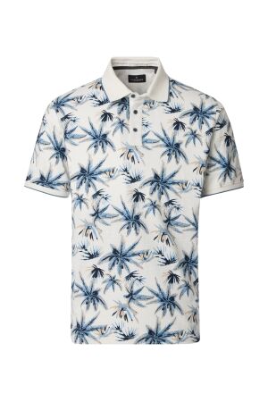 Casa Moda Polo Flower Print 008 Weiss 008 Weiss