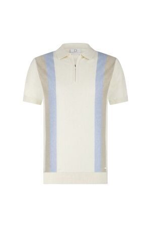 Born with Appetite AUSTIN knitted polo zip 100%Co 1002 Off-White 1002 Off-White