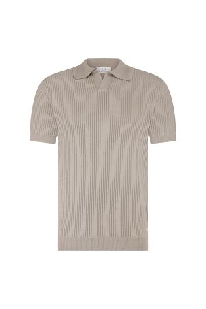 Born with Appetite RICHARD knitted polo halfzip 100%Co 2501 Pebble 2501 Pebble Born with Appetite RICHARD knitted polo halfzip 100%Co 2501 Pebble 2501 Pebble