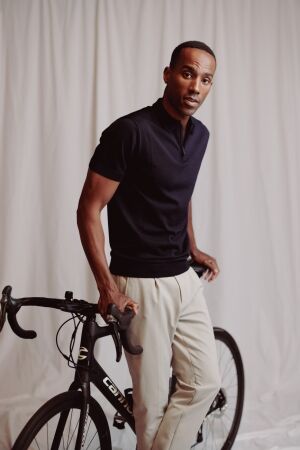 Born with Appetite DAN knitted polo 65/35% Vi/Ny 4001 Navy 4001 Navy Born with Appetite DAN knitted polo 65/35% Vi/Ny 4001 Navy 4001 Navy