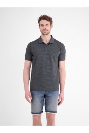 Lerros Polo Jacquard 80/20% 278 Lava Grey 278 Lava Grey