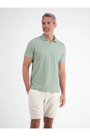 Lerros Jacquard No Buttons Polo 613 Bay Green 613 Bay Green