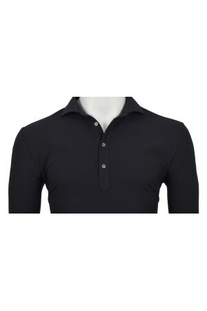 Eden Valley LONG SLEEVE POLO 75/25% Poly/Elas 20 Black 20 Black