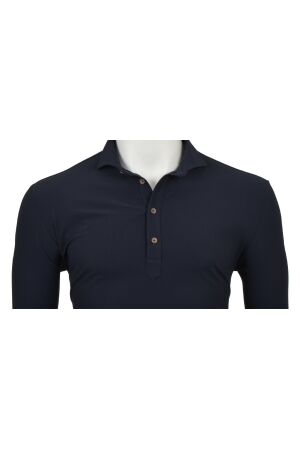 Eden Valley LONG SLEEVE POLO 75/25% Poly/Elas 39 Navy 39 Navy