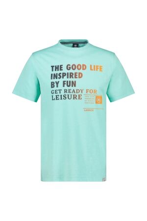 Lerros O-Neck Front Print 100%Co 410 Iced Mint 410 Iced Mint