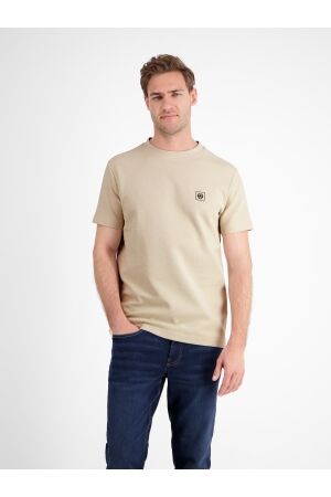 Lerros O-Neck T-Shirt Structure Jersey 108 Foam White 108 Foam White