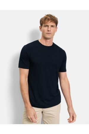 Olymp T-Shirt Casual Linen 95/5% Li/Elas 18 Marine 18 Marine
