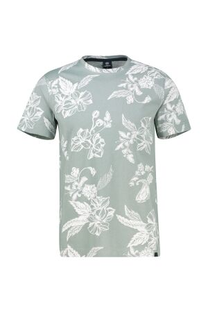 Lerros O-Neck Print 100% Co 228 STORM GREY 228 STORM GREY