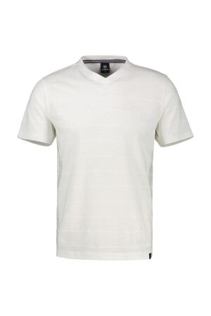 Lerros V-Neck small print 100% Co 103 BROKEN WHITE 103 BROKEN WHITE