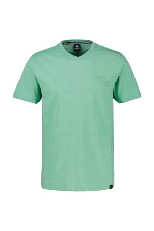 Lerros V-Neck small print 100% Co 621 MINT WATER 621 MINT WATER