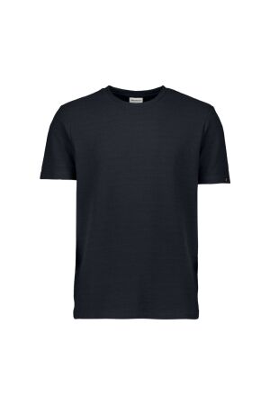 No Excess T-Shirt Crewneck Solid Jacquard 078 Night 078 Night