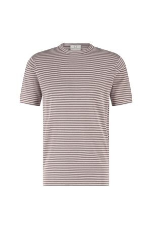 Born with Appetite HUGO knitted t-shirt 85/10/5% Co/Silk/Linen 5005 Faded Plum 5005 Faded Plum