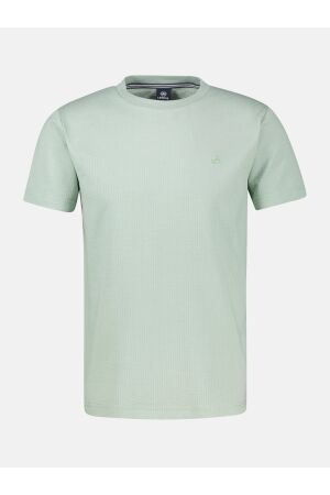 Lerros O-Neck Seersucker T-Shirt 613 Bay Green 613 Bay Green