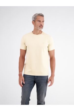 Lerros O-Neck T-shirt small print 108 FOAM WHITE 108 FOAM WHITE