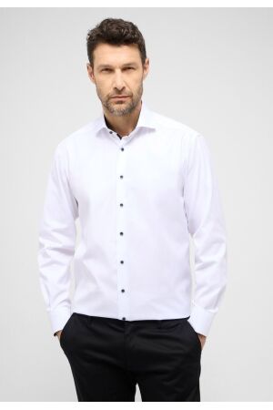 Eterna Twill Cover Shirt Comfort Fit Wit Wit