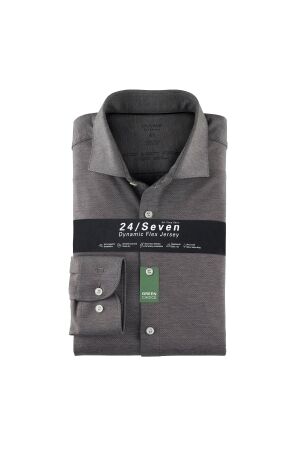 Olymp 24/Seven Flex Jersey BodyFit Grijs Grijs