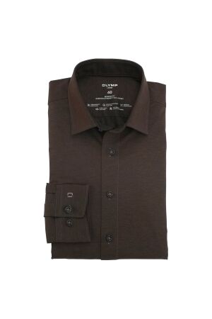 Olymp 24/Seven Modern Fit Jersey Nouga Bruin Bruin