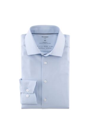 Olymp 24/Seven Flex Twill Modern Fit Blauw Blauw