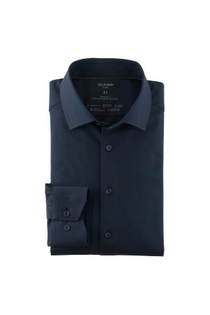 Olymp 24/Seven Flex Twill Modern Fit Blauw Blauw