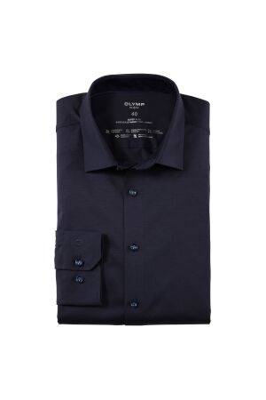 Olymp No6 Super Slim 24/Seven Jersey Blauw Blauw