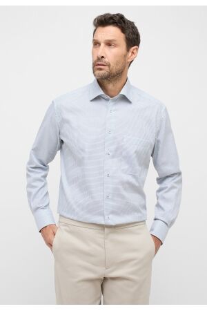 Eterna Twill Modern Fit Groen Groen