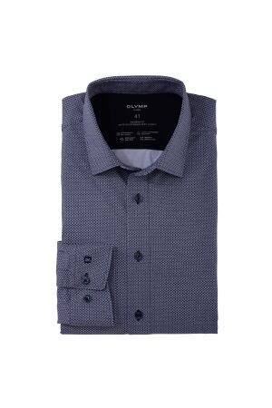 Olymp Modern Fit 24/Seven Jersey Blauw Blauw