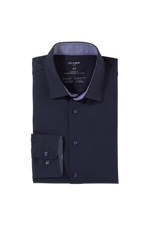 Olymp Modern Fit 24/Seven Jersey Blauw Blauw