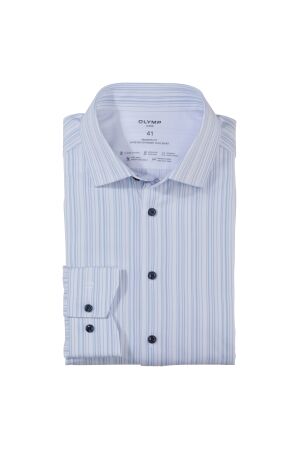 Olymp Modern Fit 24/Seven Flex Shirt Blauw Blauw