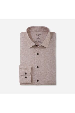 Olymp Modern Fit 24/Seven Jersey Beige Beige