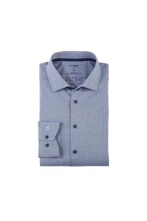 Olymp 24/Seven Luxor Flex Shirt Modern Fit 18 Marineblauw 18 Marineblauw