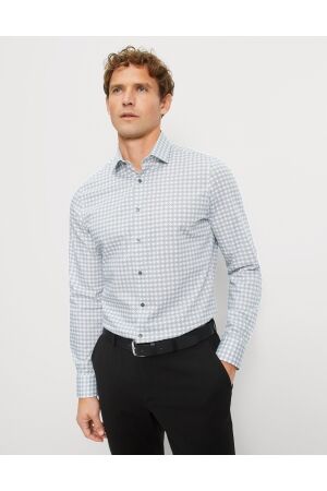 Olymp Level5 Body Fit 24/Seven Flex Shirt 18 Marineblauw 18 Marineblauw