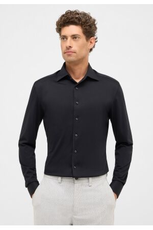 Eterna Japanes Knitted Hybrid Shirt 39 Black 39 Black