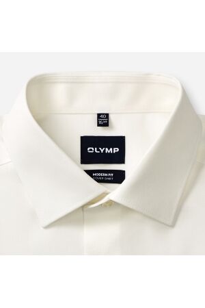 Olymp Luxor Modern Fit Cover Shirt 01 off white 01 off white