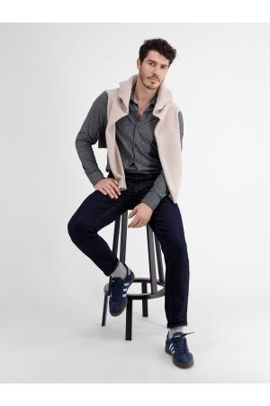 Lerros Jersey Print Classic Navy Blauw Blauw