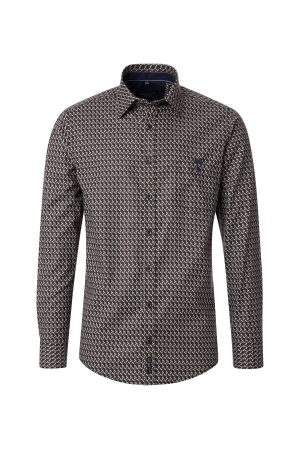 Casa Moda Kent Print Casual Fit Club Braun Braun Casa Moda Kent Print Casual Fit Club Braun Braun