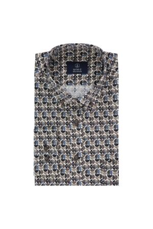 Marco Manzini JEROME B.d. Printed Poplin 830 Camel 830 Camel