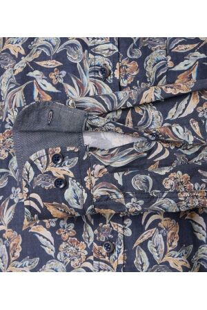 Casa Moda B.d. Print Casual Fit 100 Blau 100 Blau Casa Moda B.d. Print Casual Fit 100 Blau 100 Blau