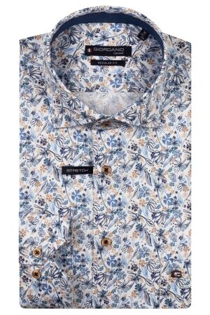 Giordano Maggiore Satin strech flower print 10 Optical White 10 Optical White