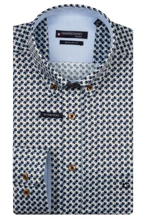 Giordano Ivy B.d. Satin strech graphic print 60 Navy 60 Navy