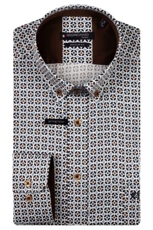 Giordano Ivy B.d. Satin strech graphic print 60 Navy 60 Navy