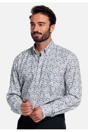 Giordano Brando B.d. Soft brushed twill leaf print 60 Navy 60 Navy