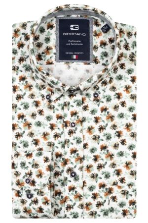 Giordano Brando B.d. Soft brushed twill flower print 70 Green 70 Green